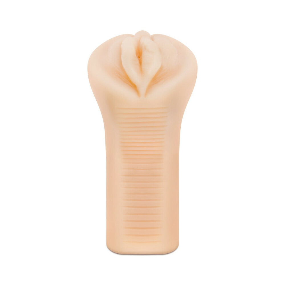 M Elite Soft + Wet Veronika Vagina Stroker with Bullet Vibrator Beige - Fantasies Boutique