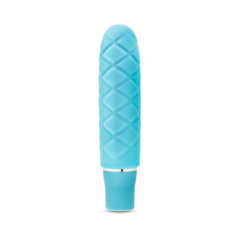 Blush Luxe Cozi Mini Silicone Slimline Vibrator Aqua - Fantasies Boutique