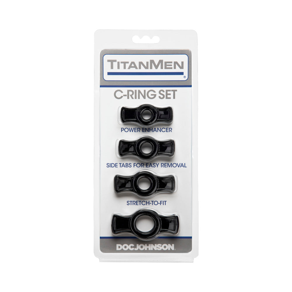 TitanMen - Cock Ring Set Black - Fantasies Boutique