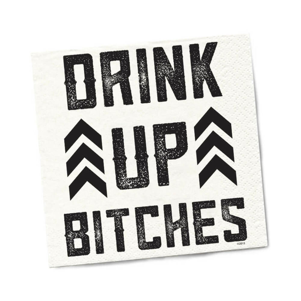 Twisted Wares Drink Up Bitches Napkins 20-Pack - Fantasies Boutique