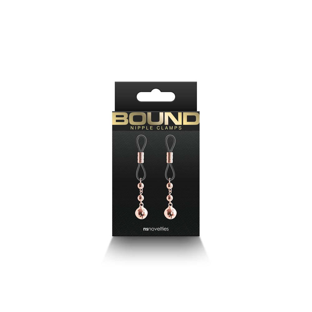 Bound Nipple Clamps D1 Rose Gold - Fantasies Boutique
