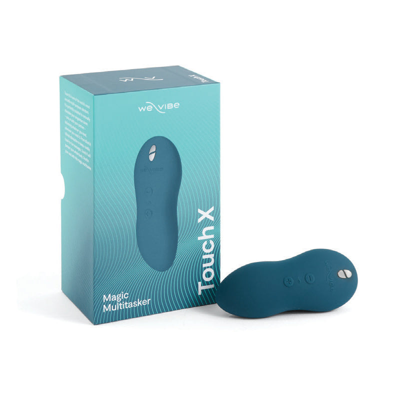 We-Vibe Touch X Rechargeable Silicone Lay-On Vibrator & Massager Green Velvet - Fantasies Boutique
