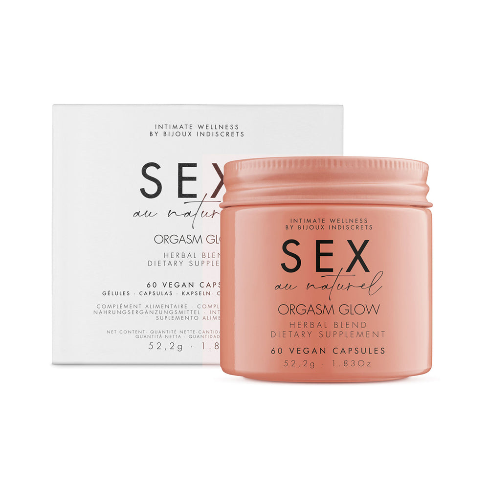 Bijoux Indiscrets Sex au Naturel Orgasm Glow Supplement 60 Capsules - Fantasies Boutique