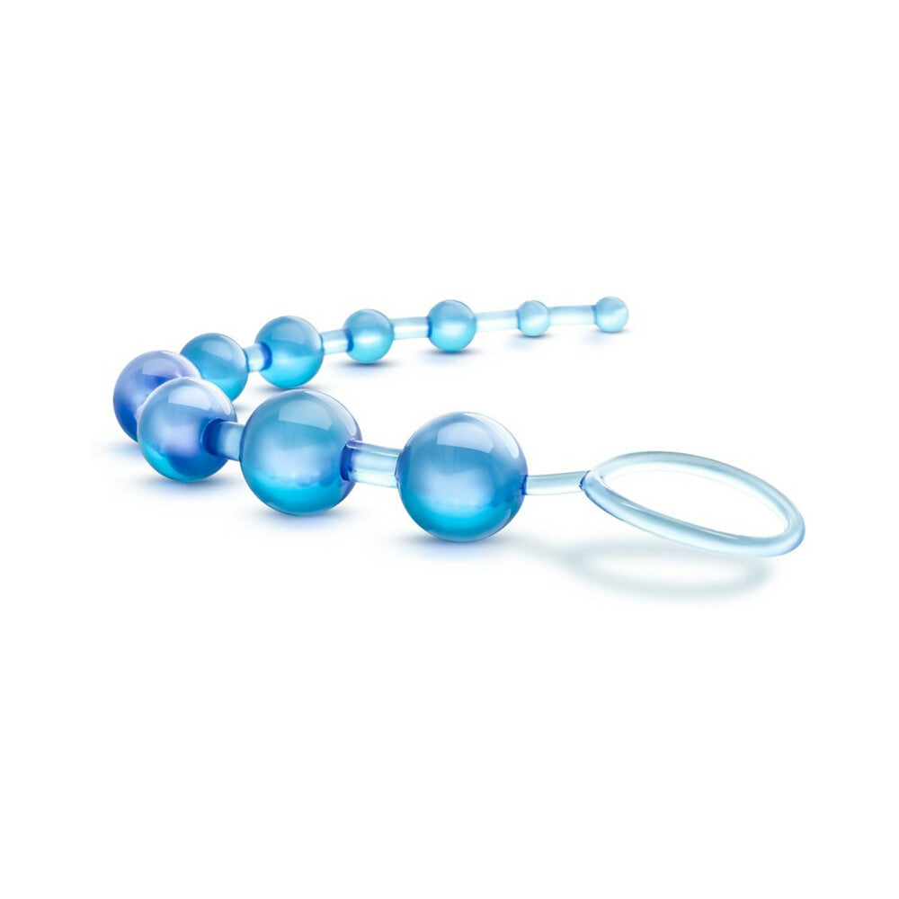 Blush B Yours Basic Beads 12.75 in. Blue - Fantasies Boutique