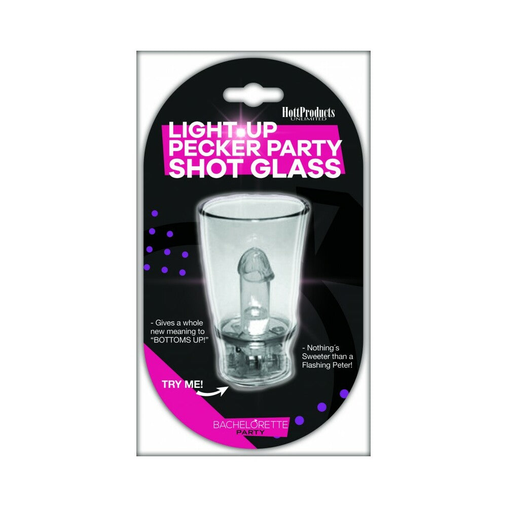 Light Up Pecker Party Shot Glass w/Convenient Hang-String - Fantasies Boutique