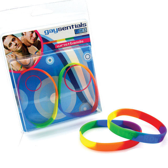 Gaysentials Rainbow Silicone Bracelet Set - Fantasies Boutique