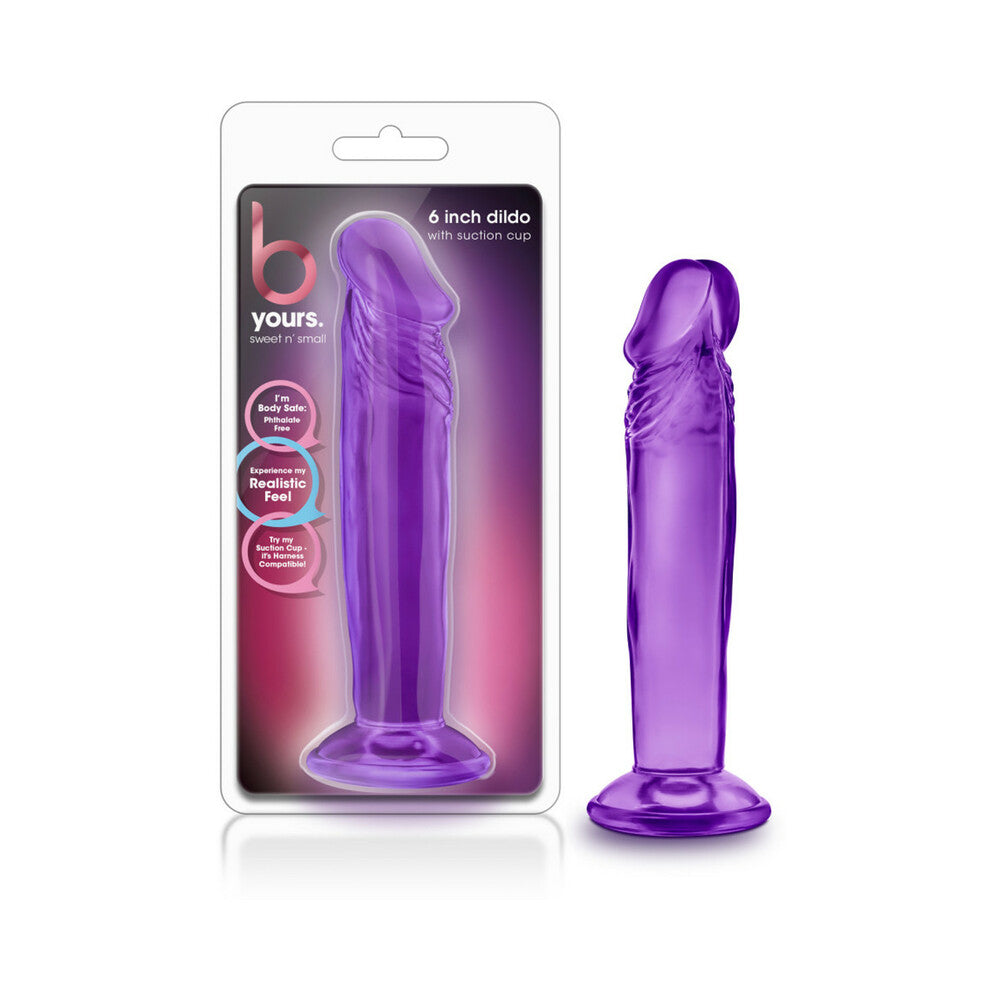 B Yours Sweet n' Small 6 in. Dildo Purple - Fantasies Boutique