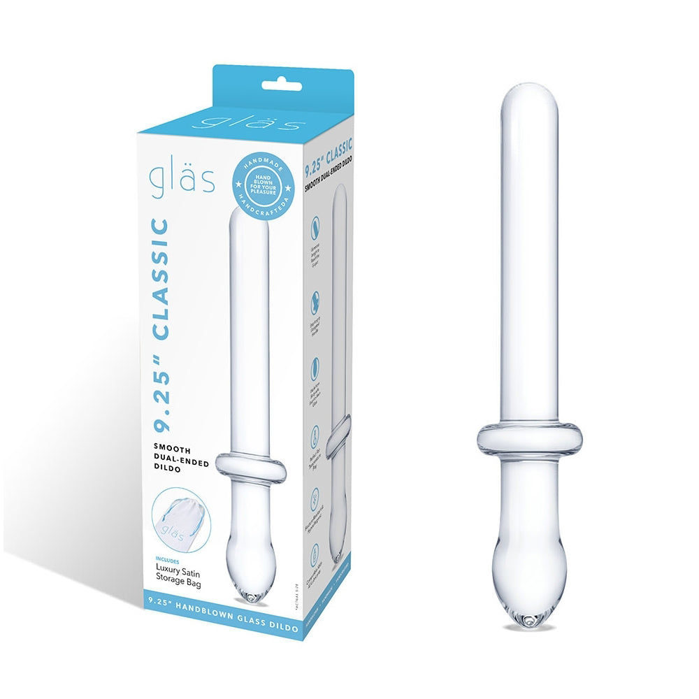 Glas Classic 9.25 in. Smooth Dual-Ended Glass Dildo - Fantasies Boutique