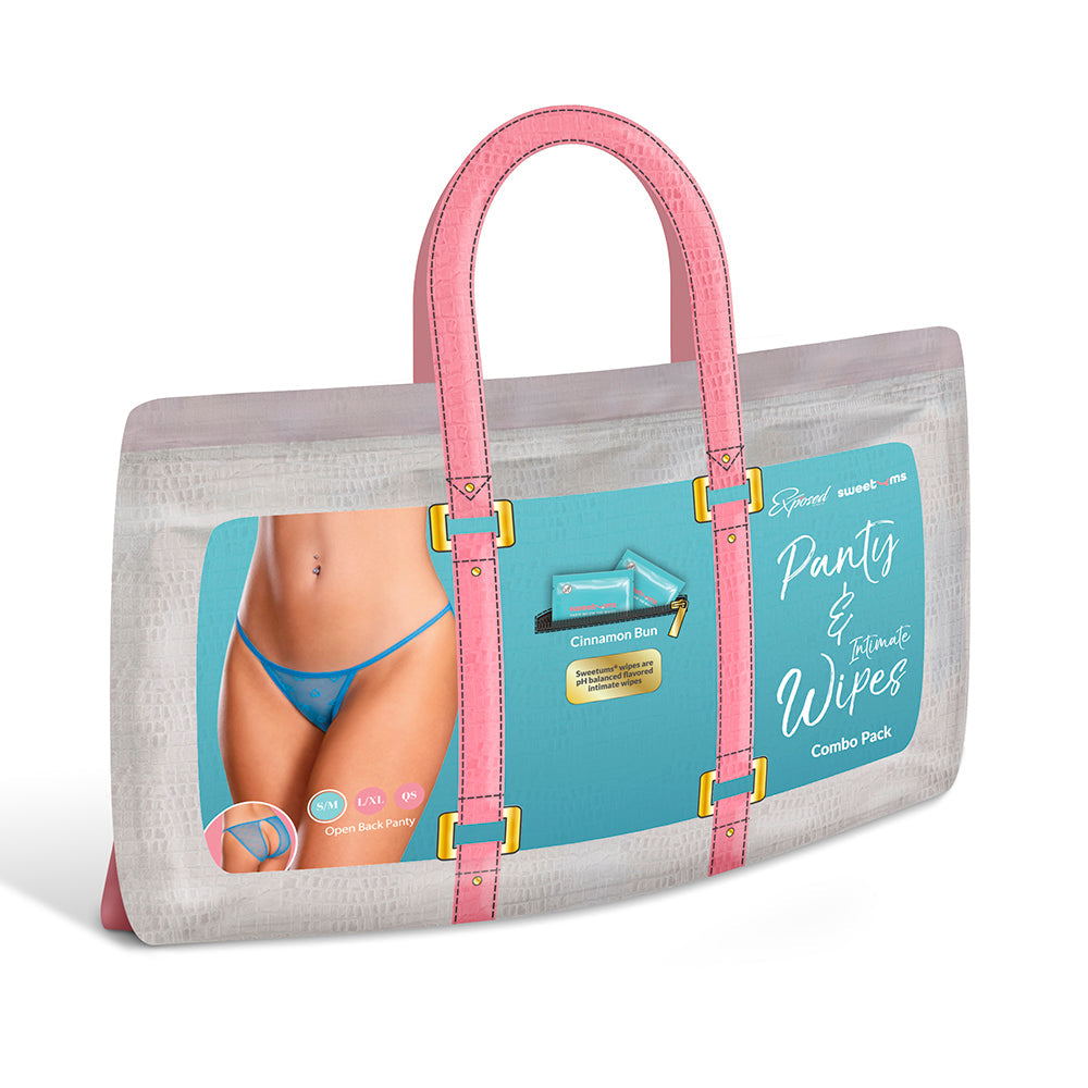 Magic Silk Sweetums Open Back Panty Cinnamon Buns Queen Size