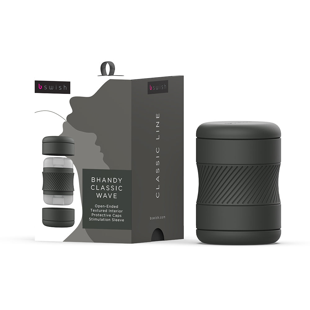 B Swish Bhandy Classic Wave Stroker Black - Fantasies Boutique