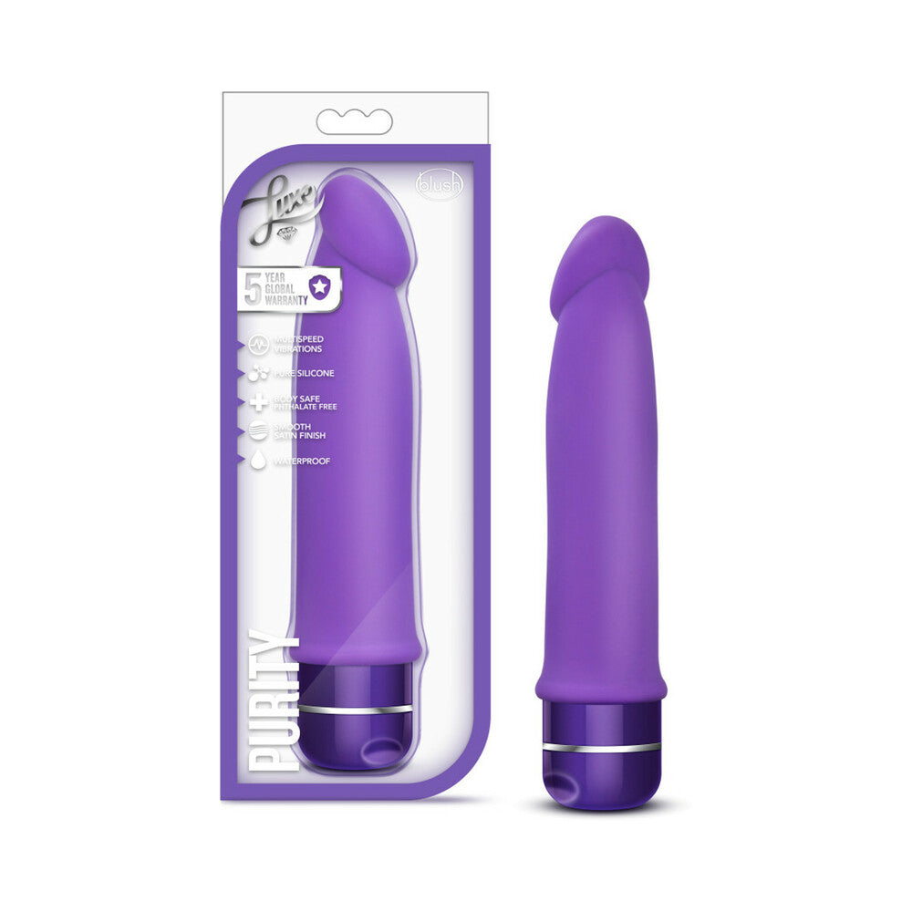 Luxe Purity Silicone Vibrator Purple - Fantasies Boutique