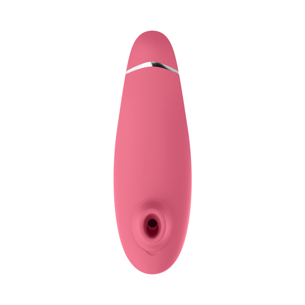 Womanizer Premium 2 Rechargeable Silicone Luxurious Pleasure Air Clitoral Stimulator Raspberry - Fantasies Boutique