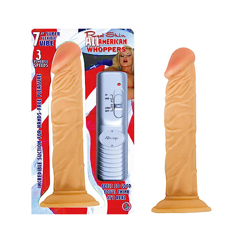 All American Whoppers 7in. Vibrating Dong - Fantasies Boutique