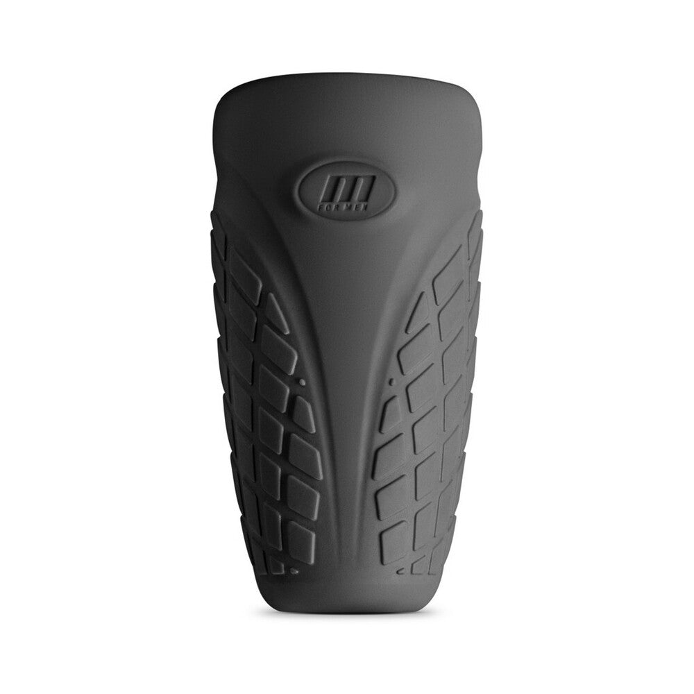 Blush M Elite Platinum Gript Silicone Stroker Black - Fantasies Boutique