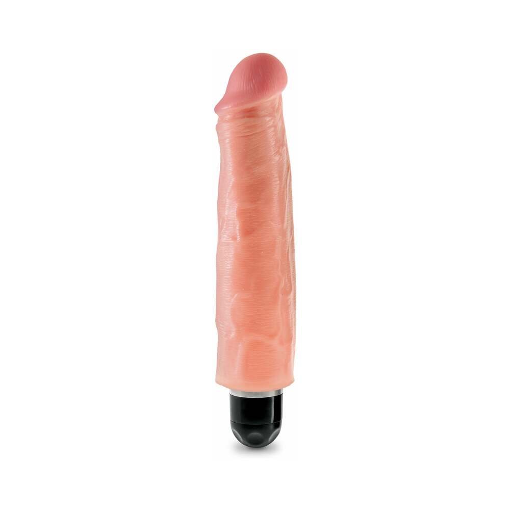 King Cock 7 in. Vibrating Stiffy Realistic Dildo Beige - Fantasies Boutique