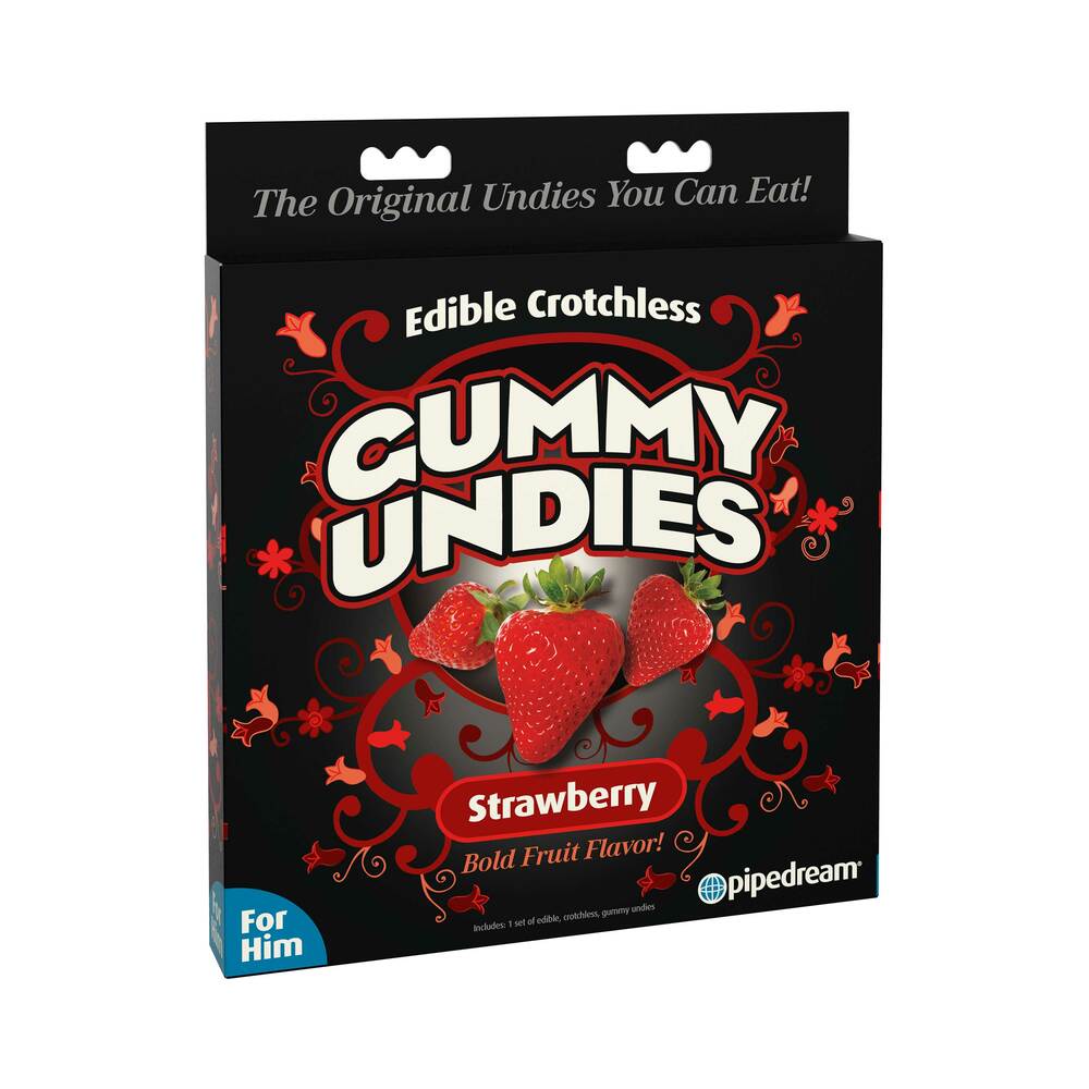 Pipedream Edible Crotchless Gummy Undies For Him Strawberry Flavor - Fantasies Boutique