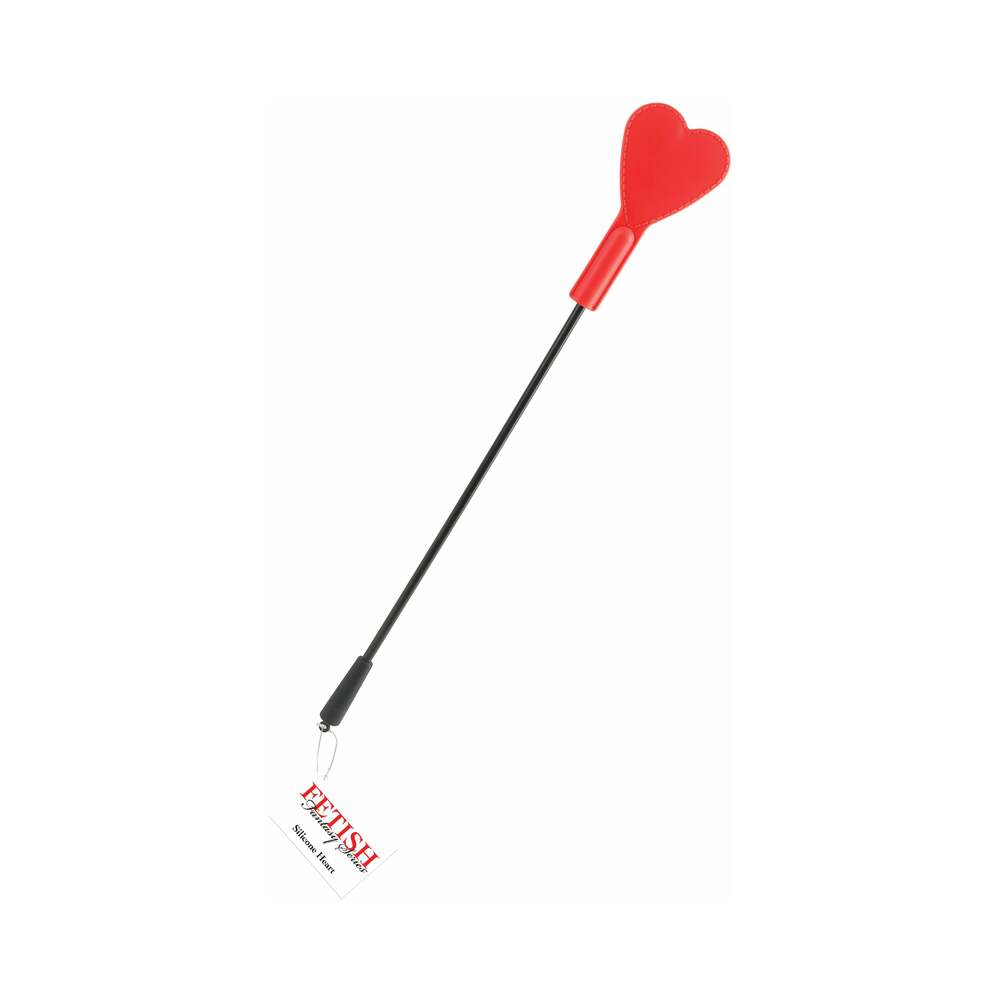 Fetish Fantasy Series Silicone Heart Crop Red - Fantasies Boutique