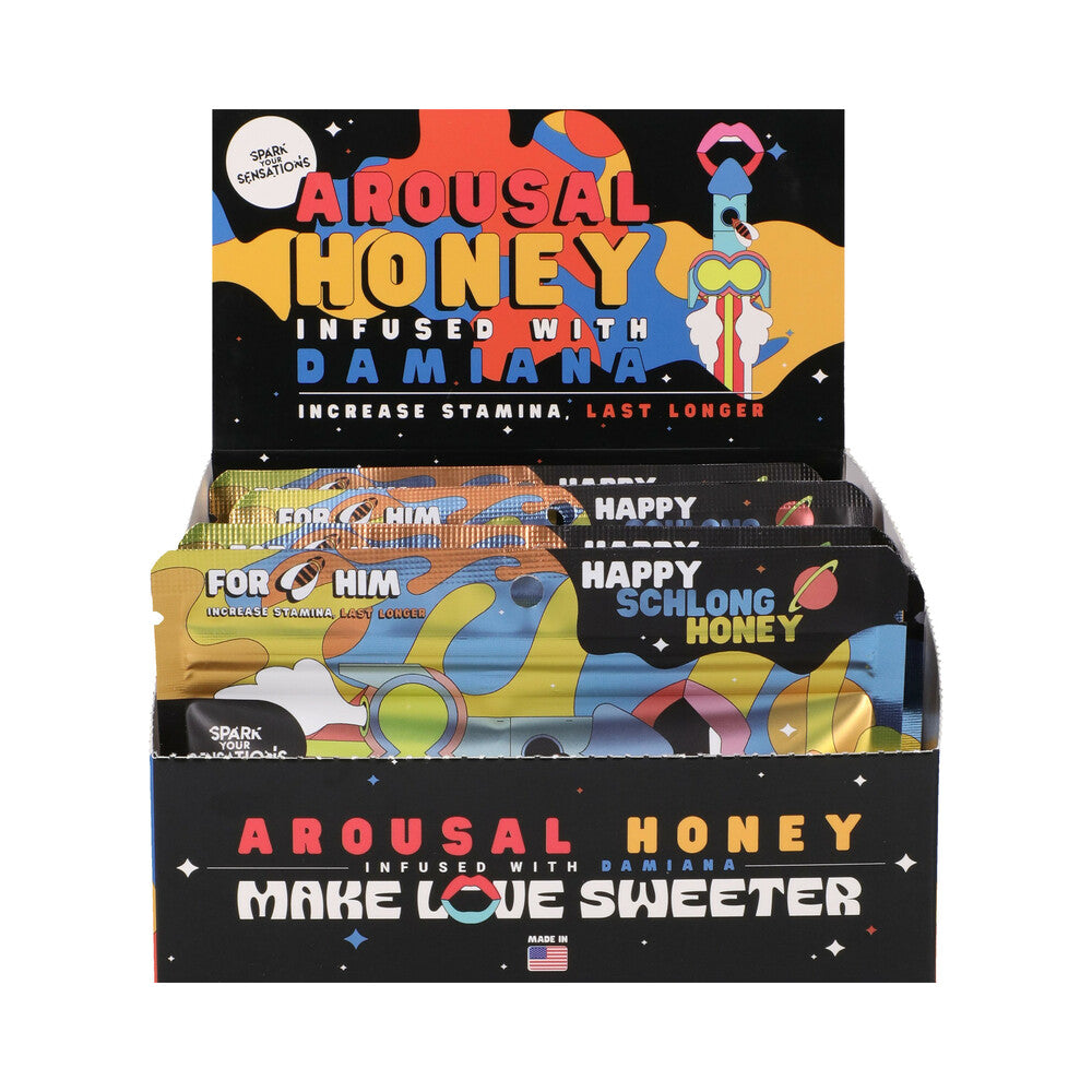 Happy Schlong Honey Arousal Honey 12-Pack Display