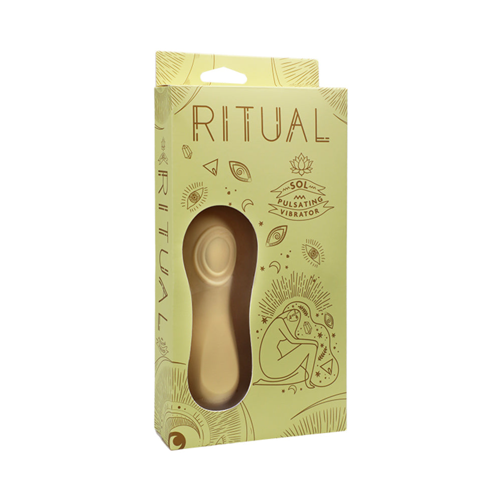 RITUAL Sol Rechargeable Silicone Pulsating Vibrator Yellow - Fantasies Boutique