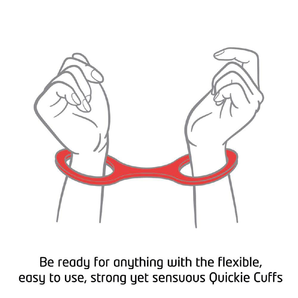 Quickie Cuffs Large Red - Fantasies Boutique