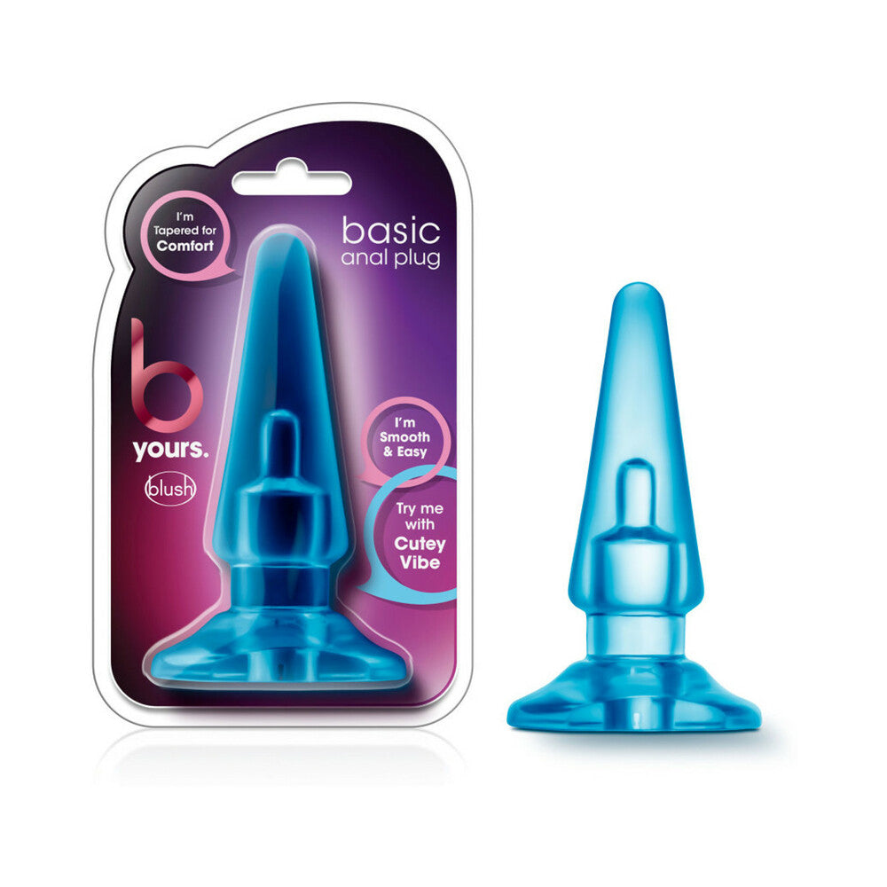 B Yours Basic Anal Plug Blue - Fantasies Boutique