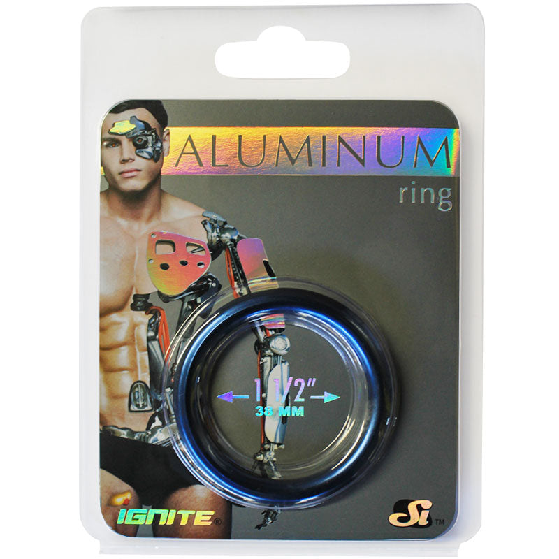 SI Anodized Aluminum Ring Cobalt Blue 1.5in - Fantasies Boutique