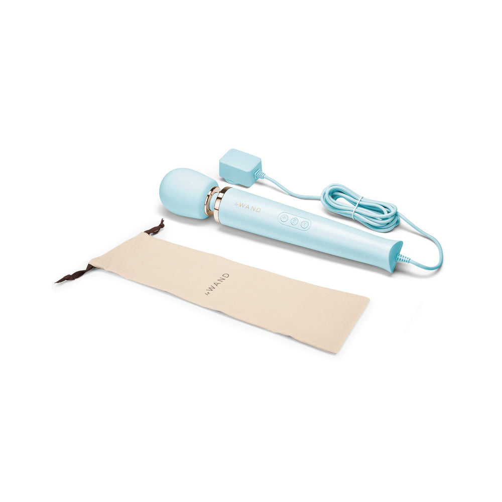 Le Wand Plug-In Vibrating Massager Sky Blue - Fantasies Boutique