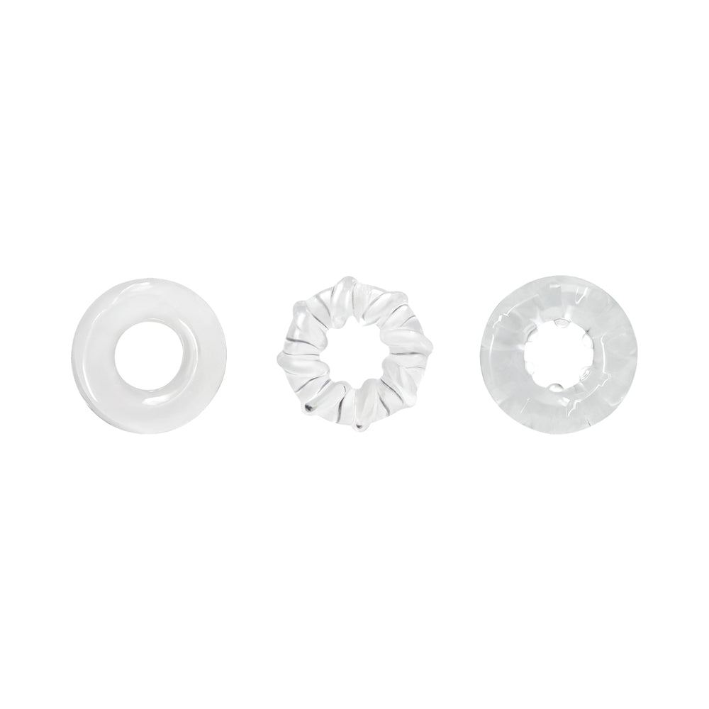 Renegade Dyno Rings 3-Pack Clear - Fantasies Boutique
