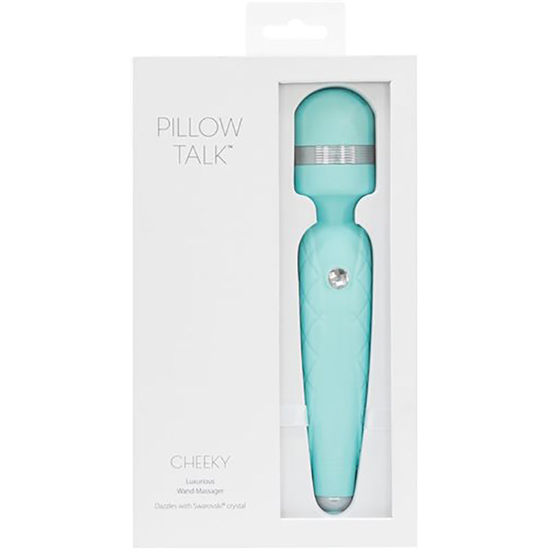 Pillow Talk Cheeky Wand Teal - Fantasies Boutique