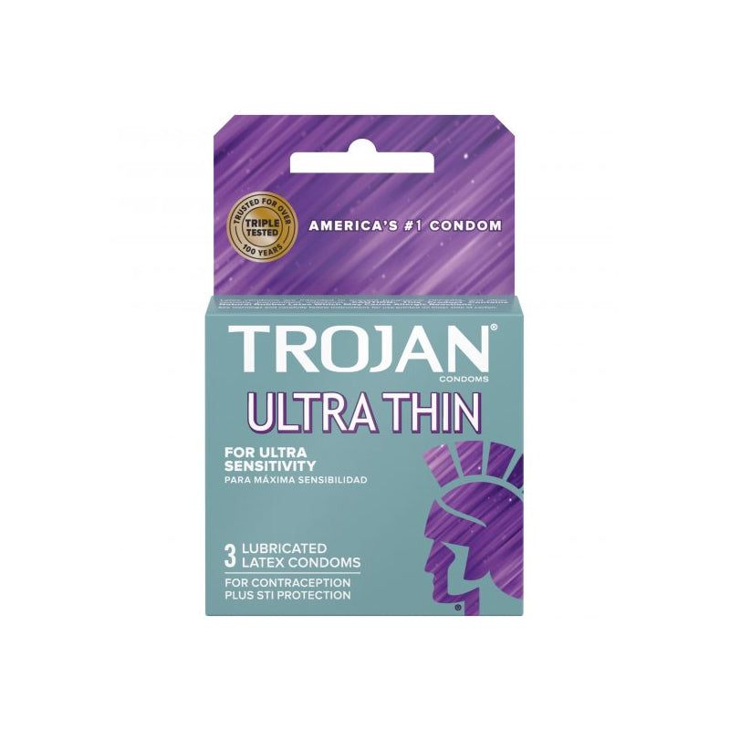 Trojan Ultra-Thin Lubricated Condoms - Fantasies Boutique