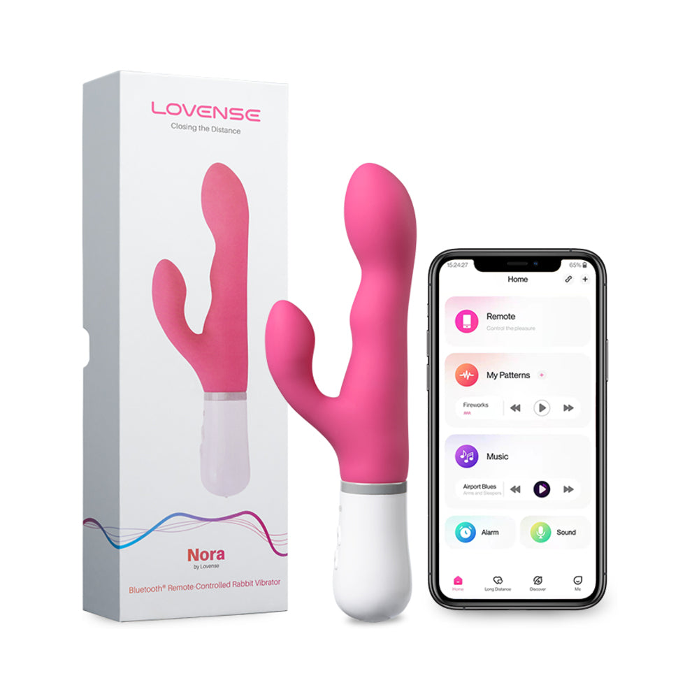 Lovense Nora Bluetooth Remote-Controlled Long-Distance Rabbit Vibrator - Fantasies Boutique