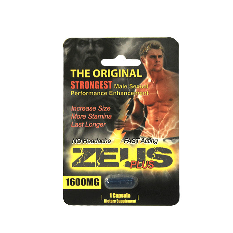 Zeus Plus Male Supplement 1-Pack Pill Open Stock - Fantasies Boutique