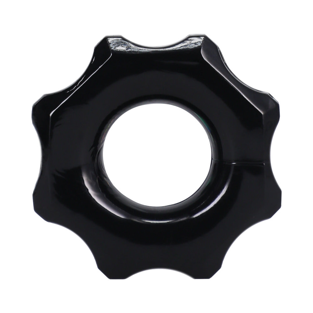 Rock Solid Gear Black C Ring in a Clamshell - Fantasies Boutique