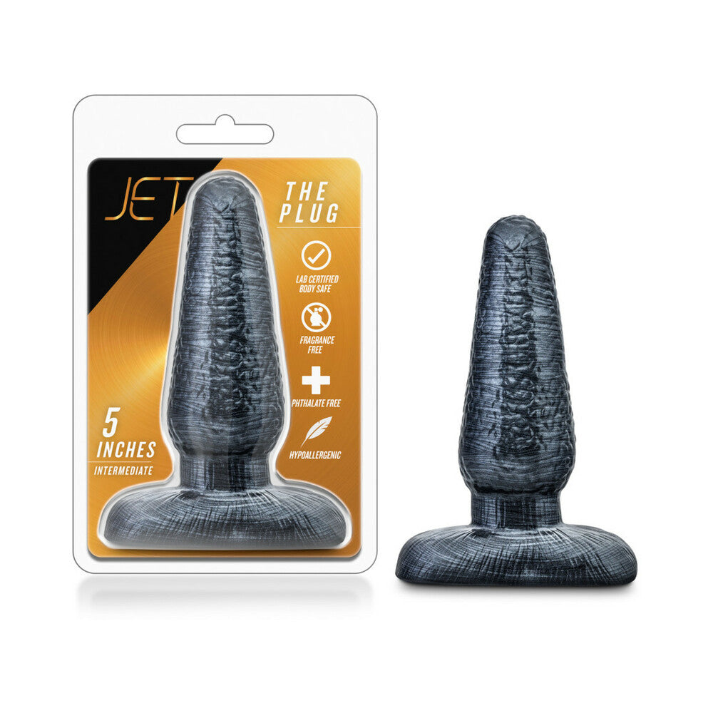 Blush Jet The Plug 5 in. Carbon Metallic Black - Fantasies Boutique