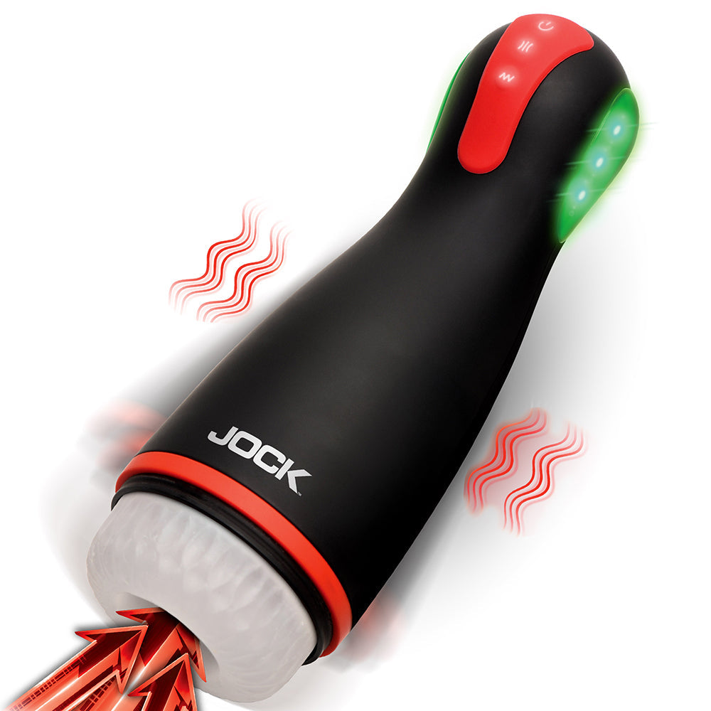 JOCK Advanced Blaze Vibrating, Sucking, & Warming Masturbator