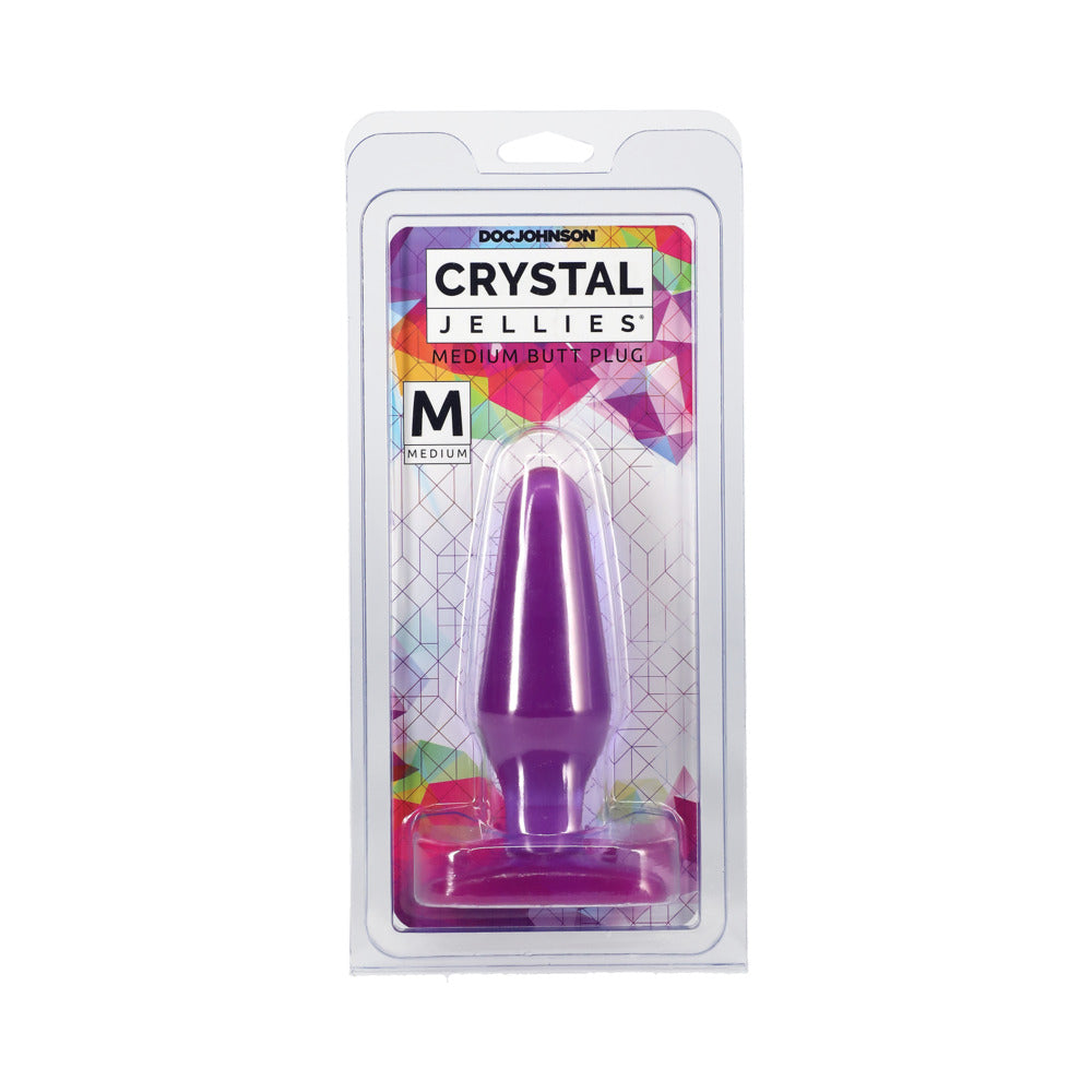 Crystal Jellies - Butt Plug Purple Medium - Fantasies Boutique