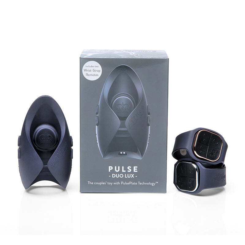 Hot Octopuss Pulse Duo Lux Rechargeable Remote-Controlled Vibrating Stroker 2-Pack Grey - Fantasies Boutique