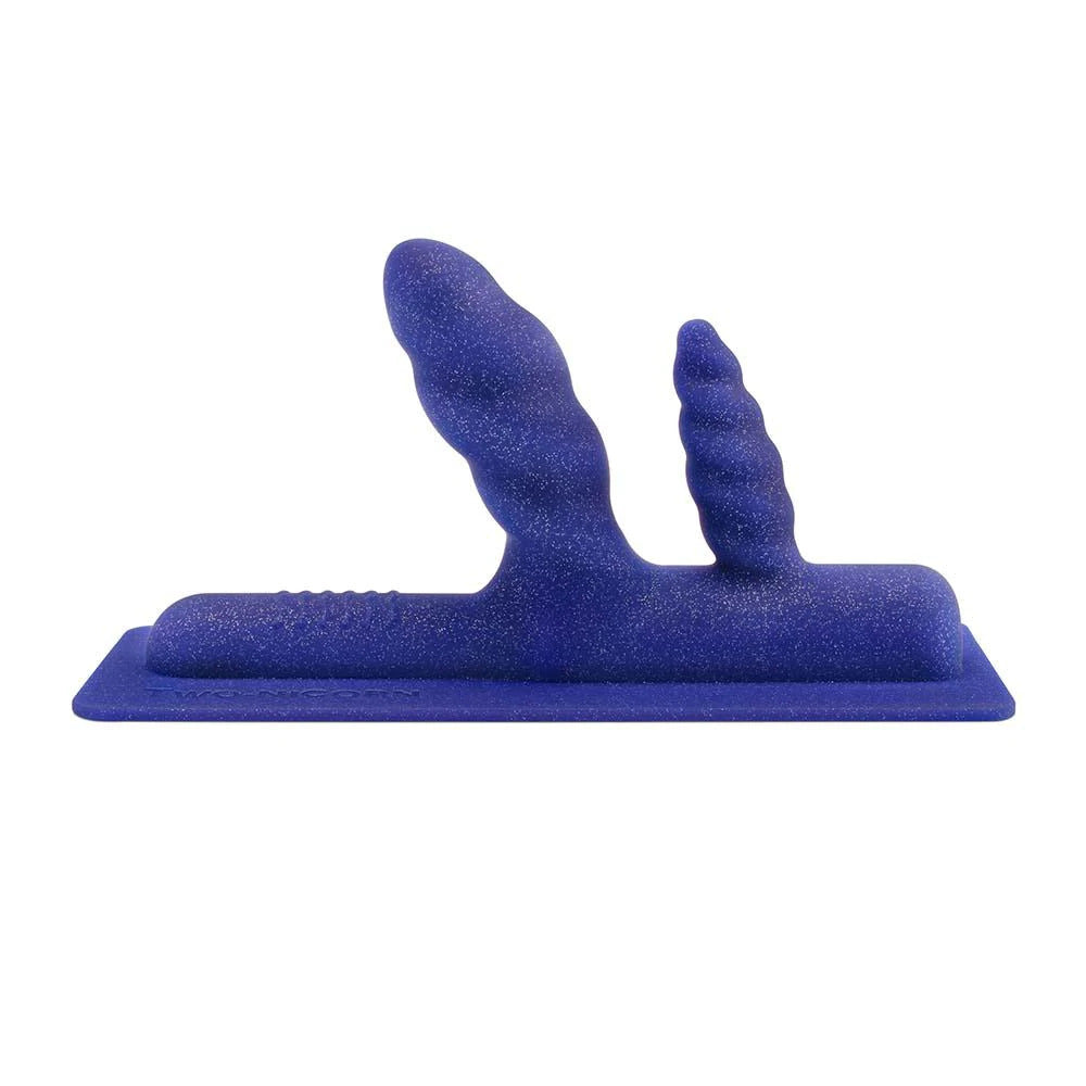 The Unicorn Two-Nicorn Textured Double Penetration Silicone Attachment - Fantasies Boutique