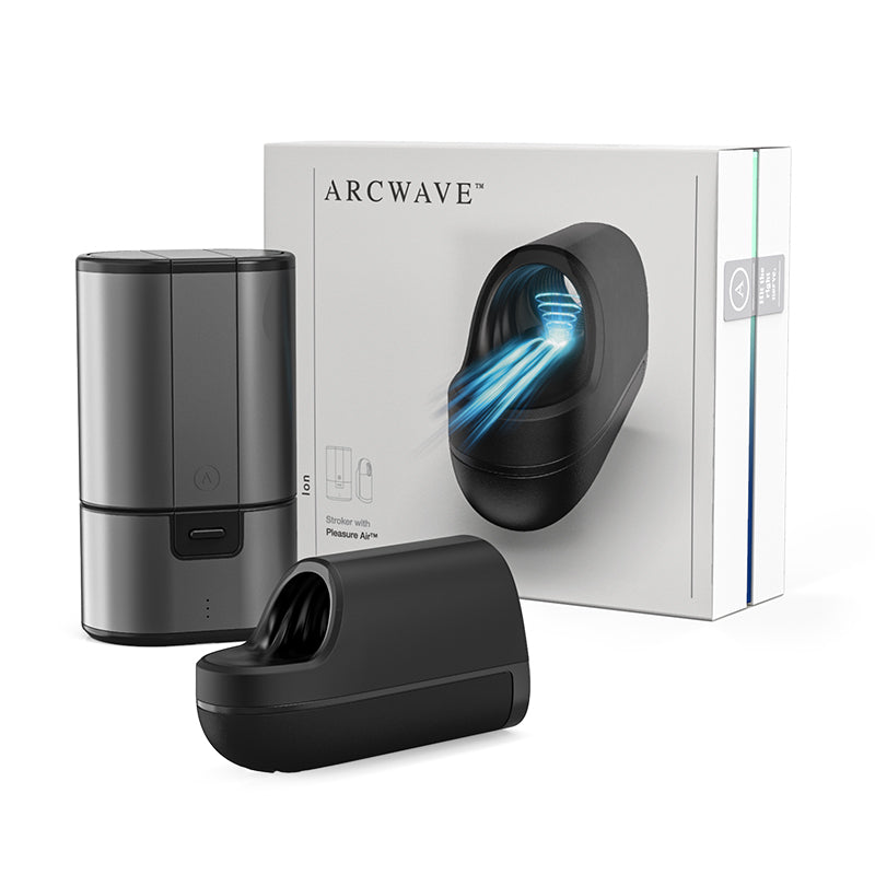 Arcwave Ion Rechargeable Stroker With Pleasure Air Black - Fantasies Boutique