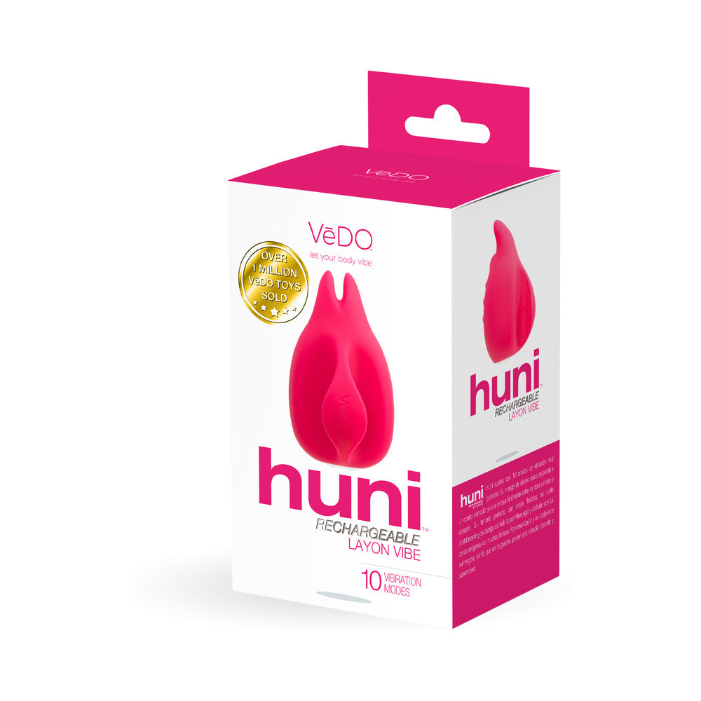 VeDO Huni Rechargeable Finger Vibe Tease Me Foxy Pink - Fantasies Boutique