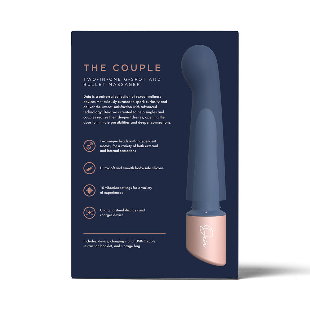 Deia The Couple G-Spot and Bullet Massager Silicone Blue - Fantasies Boutique