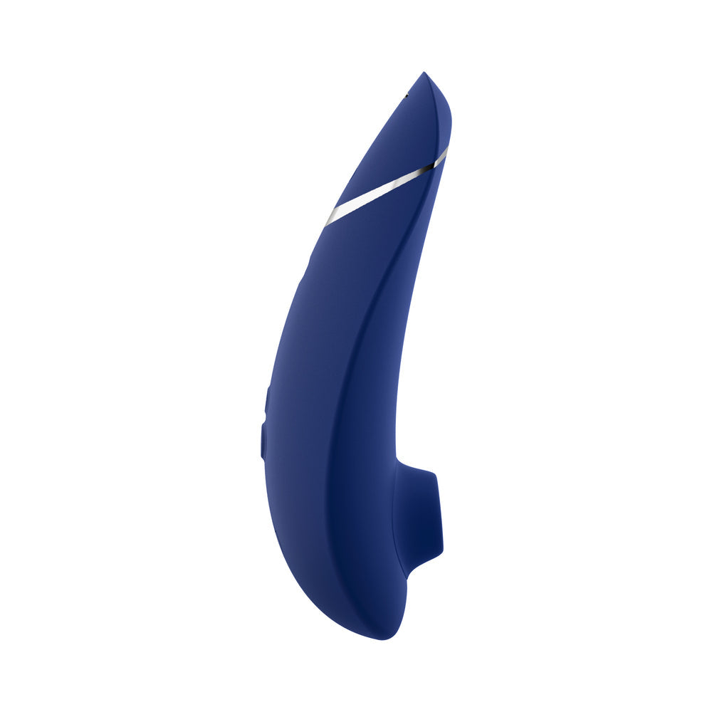 Womanizer Premium 2 Rechargeable Silicone Luxurious Pleasure Air Clitoral Stimulator Blueberry - Fantasies Boutique