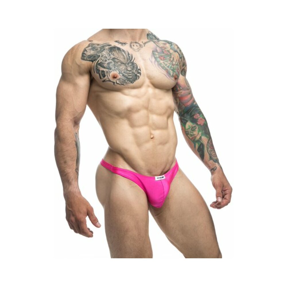 MaleBasics JUSTIN + SIMON Classic Tanga Pink 2XL - Fantasies Boutique