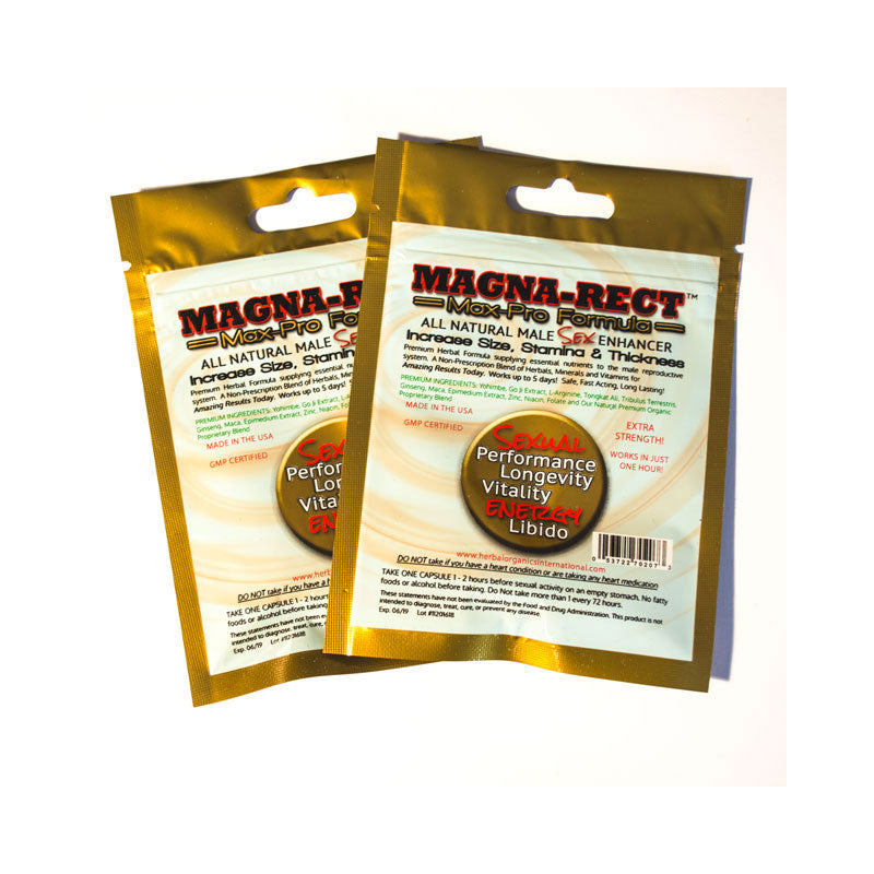 Magna-Rect Gold Max-Pro Premium Formula Male Enhancer 30/Dp - Fantasies Boutique