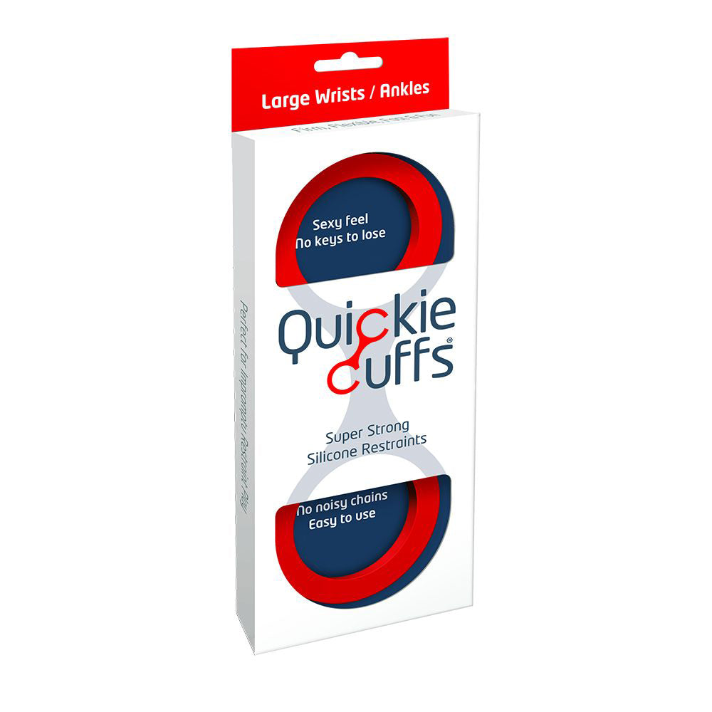Quickie Cuffs Large Red - Fantasies Boutique
