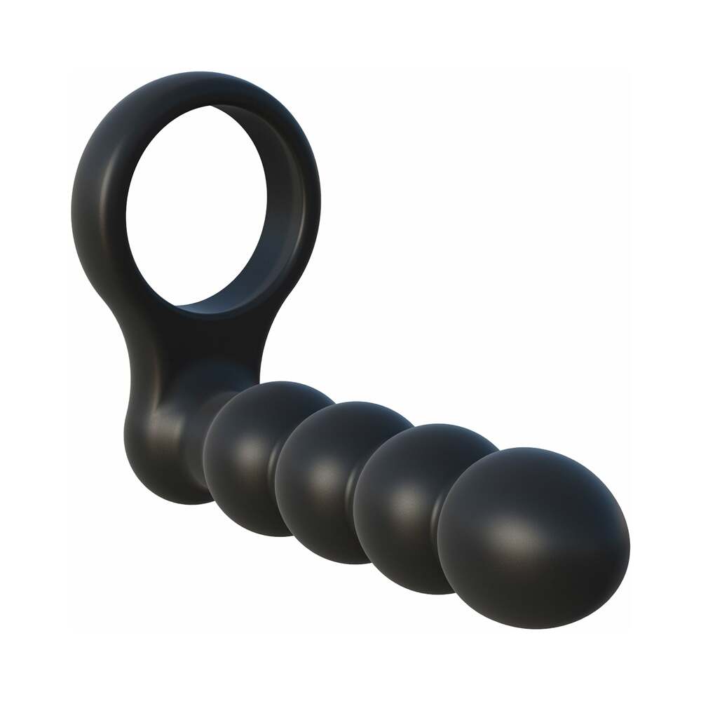 Fantasy C-Ringz Remote Control Double Penetrator Vibrating Cockring Black - Fantasies Boutique