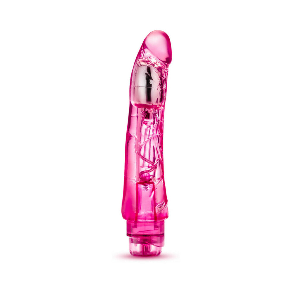 Naturally Yours Mambo Vibe Realistic 9 in. Vibrating Dildo Pink - Fantasies Boutique