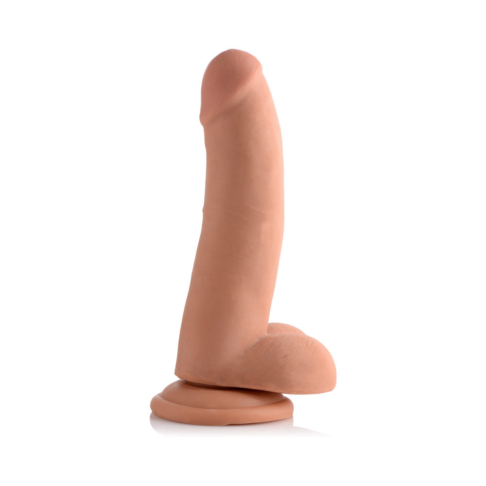 USA COCKS 8 in. Ameriskin Dual Density Dildo Medium