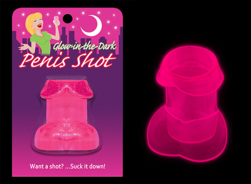 Glow-in-the-Dark Penis Shot Pink - Fantasies Boutique
