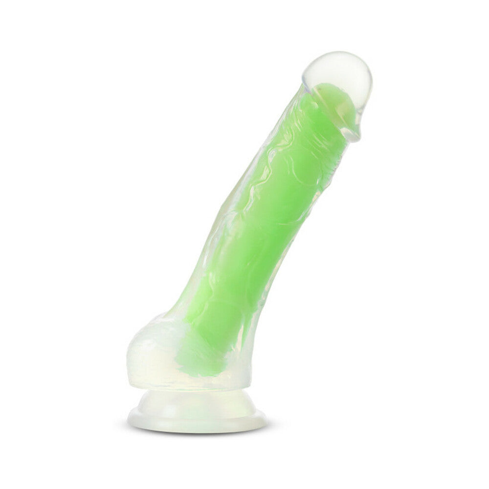Blush Neo Elite Glow in the Dark Viper 7 in. Dual-Density Dildo Neon Green - Fantasies Boutique